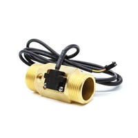 Compteur de liquide fileté 2-50L/min G1 ''Débitmètre de chauffage industriel avec roue de Turbine NTC 50K Capteur de débit d'eau à impulsions 476