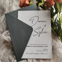 Invitaciones de Boda y Eventos de Lujo Personalizadas, Diseño OEM, Tarjetas de Papel de Algodón con Grabado en Relieve