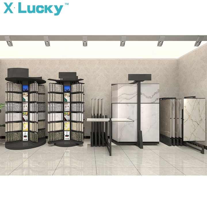 Customized Stan Module Display Stan Display Display Keramik Granit, Rak Display Sampel Ubin Batu Panel ...