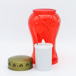 Vente en gros de bougies de prière LED bougies commémoratives d'église <span class=keywords><strong>à</strong></span> batterie rouge ou blanche sans flamme <span class=keywords><strong>pour</strong></span> <span class=keywords><strong>cimetière</strong></span> caractéristique sans fumée - Product Image 2