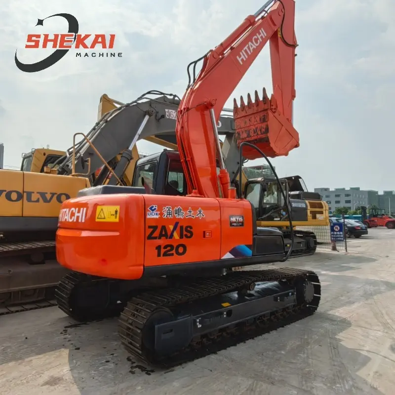 รถขุดตีนตะขาบ Hitachi ZX120 มือสอง, ZX120-3 EX120 ZX120 รถขุด Hitachi excavadora, เครื่องจักรก่อสร้างขายร้อนในสต็อก