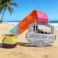 Fabricant de médailles en gros, conception en alliage de zinc, médailles et trophées 3D pour marathon, médailles de sport personnalisées