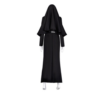 Disfraz de Monja Sexy para Mujer, Conjunto Completo con Velo y Cruz, Disponible para Fiestas, Juegos de Rol y Mascaradas - Product Image 5