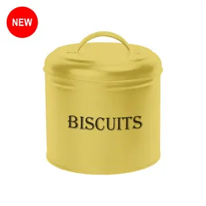 Vintage altın teneke bisküvi özelleştirilmiş bisküvi hava geçirmez konteyner Metal yuvarlak teneke bisküvi kutusu kutusu