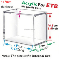 Boîte magnétique transparente pour cartes TCG, résistante aux UV, en acrylique, ETB Evolutions Elite Trainer