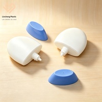 Nouvelle bouteille cosmétique portable ovale en plastique HDPE de 30 ml pour écran solaire, fond de teint, correcteur, crème pour les mains – Modèle