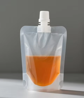Pochette à bec verseur personnalisable en PE de qualité alimentaire pour voyage, eau, liquides, cosmétiques, avec emballage carton