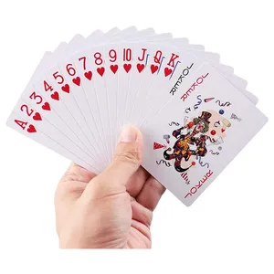 Wholesale Custom Poker Size Standard Index Playing Cards, 12 Decks of Cards (Blue or Red)