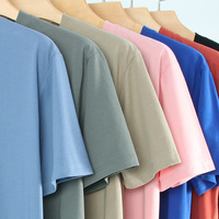 T-shirt décontracté à manches courtes en tissu technique Solona 190g, sensation de fraîcheur, séchage rapide, protection solaire, couleur unie, coupe ample