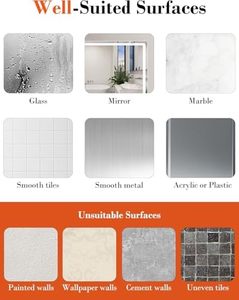 2 gói màu đen nhiệm vụ nặng nề hút cốc móc tắm không có khoan khăn móc hút chân không điện phòng tắm tường nhà bếp kính gương móc - Product Image 4