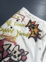 Fabricants de vêtements de haute qualité à la mode, impression numérique personnalisée, pantalons en denim à jambes larges, jeans baggy pour homme, jeans pour hommes