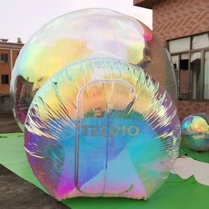 Tente à bulles de luxe gonflable Igloo pour fête d'enfants PVC irisé miroir ballon maison gonflable à bulles à vendre - Product Image 3