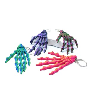 Nouveau design 2026 – Porte-clés pendentif main crâne imprimé en 3D, série Halloween, bijoux créatifs, pendentif main osseuse simulée - Product Image 2