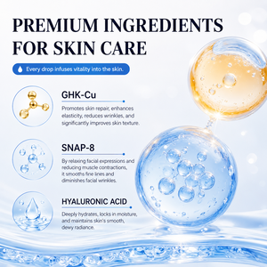 Suero Facial Antienvejecimiento de Marca Privada con Péptidos de Cobre Azul GHK-Cu SNAP-8, Hidratante, Reafirmante, Repara Arrugas, Ilumina la Piel - Product Image 4