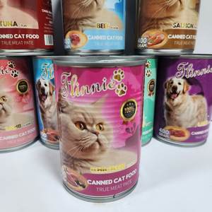 Professioneller Anbieter 400g Nassfutter in Dosen, Leckerlis für Haustiere, Katzenfutter in Gelee/Brühe - Product Image 5