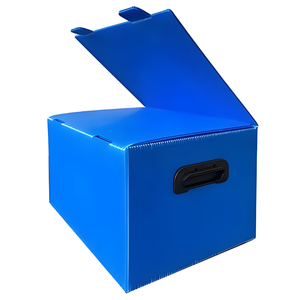 מפעל עמיד עמיד למים קורפסט pp קופסאות קרטון עלות יעיל פלסטיק גלי מחזור - Product Image 1