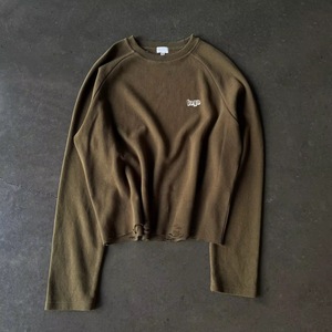T-shirt Termica da Uomo a Maniche Lunghe Raglan in Cotone Lavorato a Nido d'Ape, Vestibilità Regular, Casual e Personalizzabile - Product Image 4