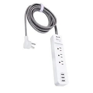 2023 Hot Power Strip 3 Outlet Mini 3 USB Outlet 125V Power Extension Power Strip