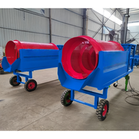Tamis de terre végétale Compost mobile rotatif Trommel tamisage de la couche arable Usine de tamisage de tambour d'écran