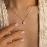 CAIOOCHE acier inoxydable nouveau collier de pierre de naissance Polaris 12 anniversaire cristal étoile clavicule pendentif collier pour femmes fille