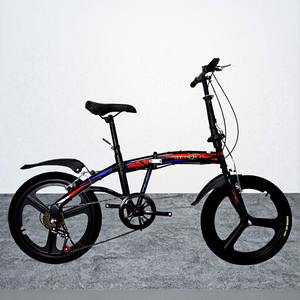 Bicicleta de Montaña <span class=keywords><strong>Plegable</strong></span> de 20 Pulgadas con Suspensión en Horquilla, Frenos de Disco Dobles y Cuadro de Acero al <span class=keywords><strong>Carbono</strong></span>, Venta al Por Mayor Transfronteriza - Product Image 3