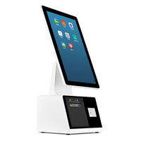 Sistema de Punto de Venta para Kiosco de Autoservicio, Pantalla Táctil Inteligente de 15.6 Pulgadas, Terminal de Pago Interactivo para Kioscos de Comida Rápida y Restaurantes