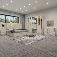 Ensemble de lit King Size en bois au design moderne, vente en gros, pas cher, appartement, rangement, finition laquée, Queen Full, meubles de chambre à coucher