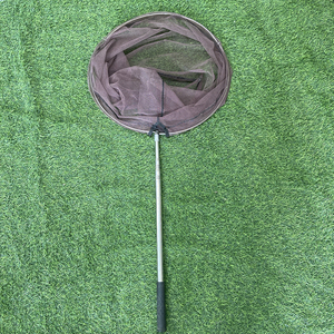 Épuisettes de pêche pliables en alliage d'aluminium avec filet en caoutchouc et sac de rangement, nœud simple, haute qualité pour la pêche à la carpe et au poisson-chat - Product Image 2