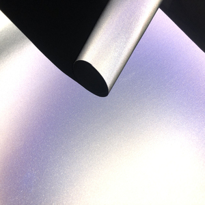 Ad alta Visibilità Riflettente Argento Brillante Nel Buio Scarpe In Pelle Sintetica Giacca Sacchetto Della Maglia Logo Materiale - Product Image 6