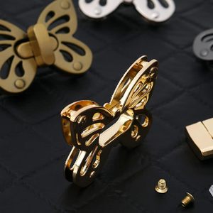 LARATH Pieces Butterfly Shaped Clasp Turn Lock Metal <b>Purse</b> Twist Lock Closure Exquisite Practical Bag Buckles For DIY Craft Hand - Product Image 6