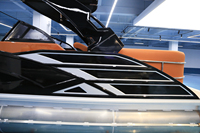 Bateau ponton de luxe KINOCEAN, bateau de sport, pont en aluminium robuste avec système audio Bluetooth pour la navigation de plaisance