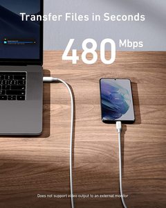 <span class=keywords><strong>Anker</strong></span> 100W Tipo C <span class=keywords><strong>Cable</strong></span> de carga Powerline III <span class=keywords><strong>Cable</strong></span> de 2,0 a 1. 1 1,8 <span class=keywords><strong>Cable</strong></span> de transferencia de datos de alta velocidad de m - Product Image 5