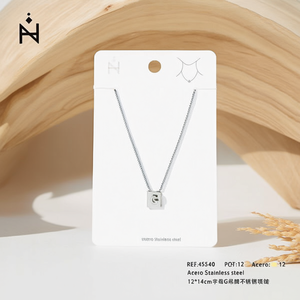 Collier en acier inoxydable avec pendentif lettre G 12x14cm, bijoux à la mode - Product Image 4