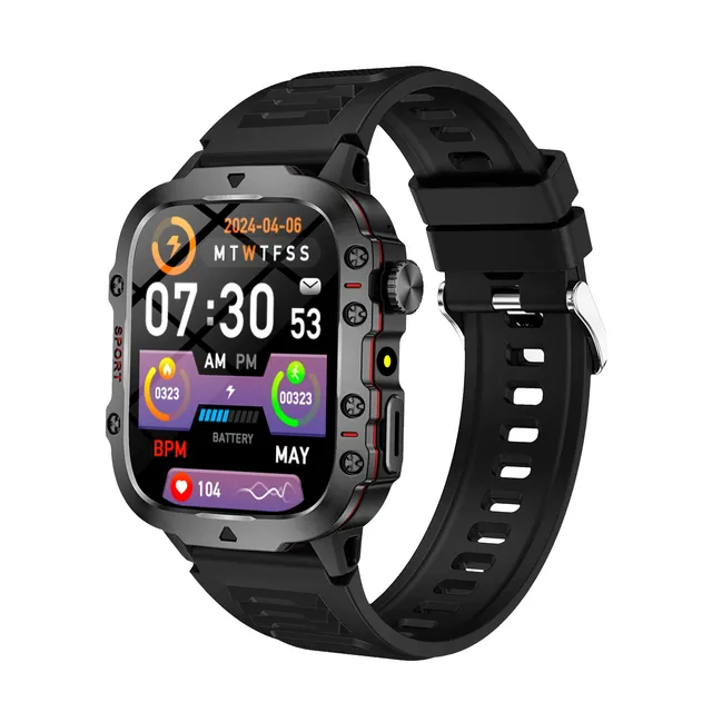 H19 Sports Smart Watch Big Battery Multi Sport Modes Altimeter Barometer Smart Notifications Fitness IP67 TFT Answer Call