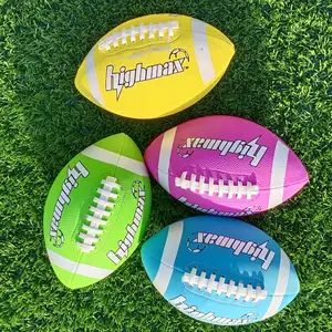 Venta al por mayor logotipo balón de rugby mini fútbol americano tamaño 9/3 rugby personalizado de rugby