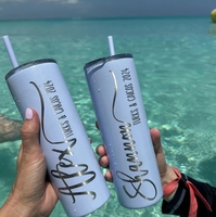 Gobelet isotherme droit et fin de 20 oz, personnalisable, avec impression UV, double paroi sous vide, de qualité supérieure, pour promotion