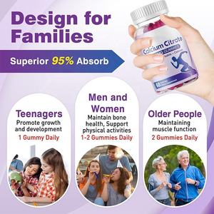 Gomitas de Citrato de Calcio OEM, 60 Unidades, Calcio Vegano Amigable con el Estómago para Todas las Edades - Product Image 3