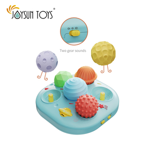 Jouets de <span class=keywords><strong>voyage</strong></span> pour bébé, jouet sensoriel, jouets tactiles, lampe d'exploration des étoiles et des planètes avec balles texturées douces pour bébé - Product Image 1