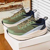 Chaussures de course unisexe à coupe large pour le printemps, pointures 40-48, avec embout large, doublure en maille légère, tige en PU et semelle extérieure en caoutchouc, baskets de jogging