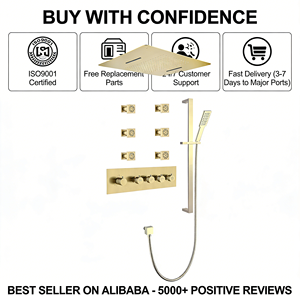 Sistema de Ducha de Lluvia Empotrado en el Techo, de Gran Tamaño (1150*600mm), con Cascada Superior, Niebla, Luz LED y Rociador de Masaje, Personalizado por Fábrica de Foshan - Product Image 4