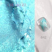 Vernis à ongles en gel UV OEM personnalisé, effet crème fard à paupières féerique, à retirer par trempage, pour usage en salon