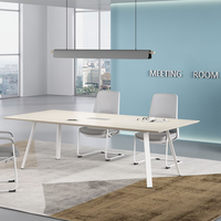 Table de conférence modulaire au design moderne, simple et écologique, adaptée à 3 à 6 personnes
