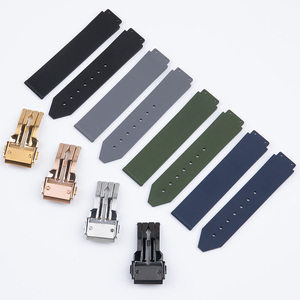 <span class=keywords><strong>Correa</strong></span> de <span class=keywords><strong>Reloj</strong></span> de Fluororubber con Logotipo Personalizado, Compatible con <span class=keywords><strong>Hublot</strong></span> CLASSIC FUSION 38 Dial 565 561 18.5*15*18mm - Product Image 1
