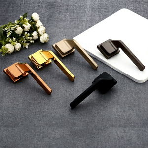 Modern Minimalist Mortis <b>Locks</b> Square Rose Lever Design Ambidextrous Easy Installation For Home Office Interior Doors - Product Image 1
