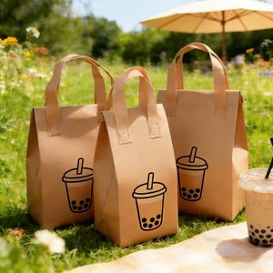 Sac isotherme jetable personnalisé en non-tissé avec feuille d'aluminium pour vin, petit format, pour livraison de plats chauds ou froids à emporter - Product Image 1