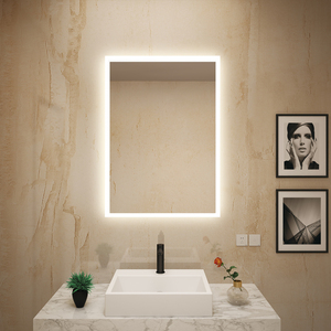 Moderno Hotel Proyecto Hogar Inteligente Led Espejo Antiniebla Baño Decorativo Espejo de Pared - Product Image 2