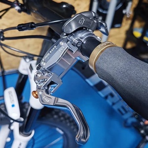 Kit de frein à disque <span class=keywords><strong>hydraulique</strong></span> pour vélo <span class=keywords><strong>VTT</strong></span> avec rotors de 180 mm, étriers à 4 pistons en aluminium, levier radial pour Frog Wake FV4-L - Product Image 5