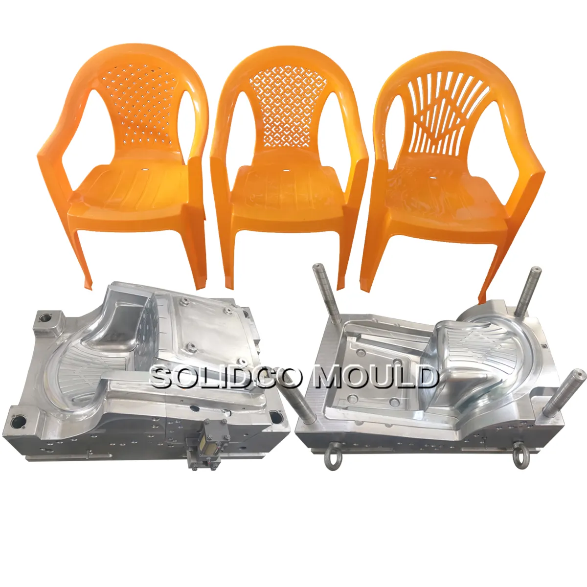 Molde clásico para silla de boda al aire libre Molde de silla de inyección de plástico PP