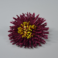 Vente en gros de fleurs de chrysanthème artificielles en soie crabe pour décorations florales de Noël et de mariage