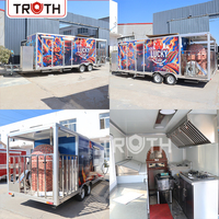 Fabricants de remorques alimentaires Truth Custom pour hot-dogs, boulangerie, café, barbe à papa, pizza, remorque alimentaire de 13 pieds